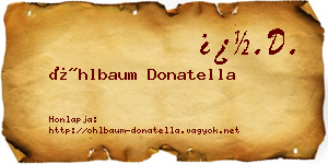 Öhlbaum Donatella névjegykártya